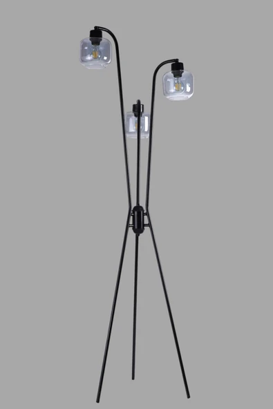 Lumexx YENİ AKASYA 3 LÜ SİYAH LAMBADER FÜME CAMLI - Resim 3