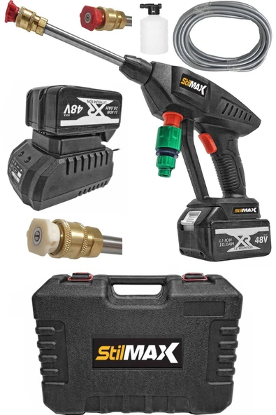 stilmax 48v 10ah Şarjlı Oto Yıkama Makinesi 50 Bar Akülü Basınçlı Oto Yıkama Makinesi ürün görseli