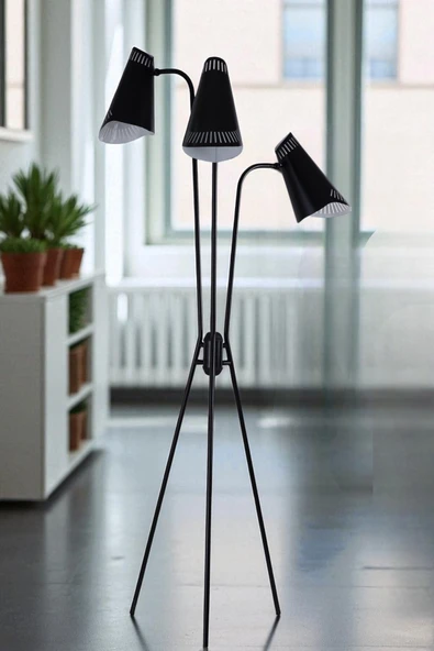 Lumexx YENİ AKASYA 3 LÜ SİYAH LAMBADER LAZER BAŞLIKLI ürün görseli