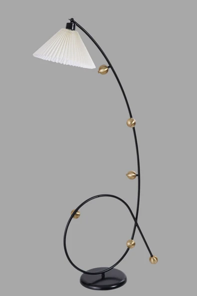 Lumexx YEKTA SİYAH LAMBADER PİLELİ KREM ABAJURLU - Resim 3