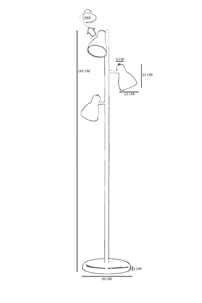 Lumexx OTİS 3 LÜ ESKİTME LAMBADER - Resim 4