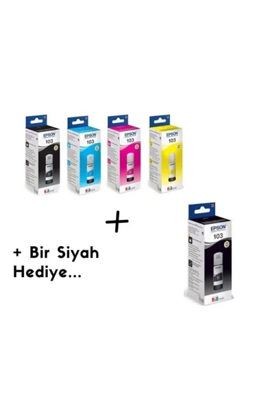 Epson 103 L3251Uyumlu 4 Renk Mürekkep Kartuş Takımı 65Ml *4 ürün görseli