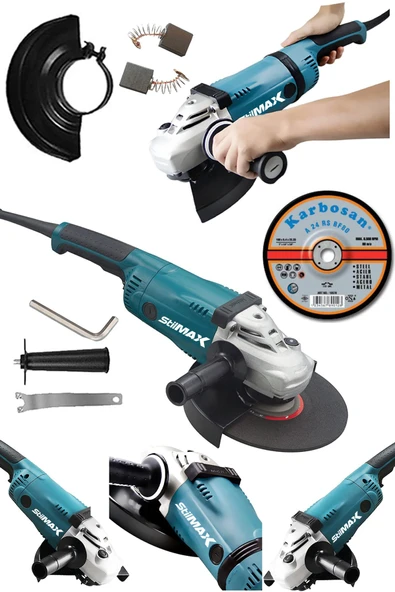 stilmax Bakır Sargılı Oto Dişli Yağlama Sistemi Jl9050 230 Mm 2700 Watt Taşlama Ve Kesme Makinesi + Taş ürün görseli 1