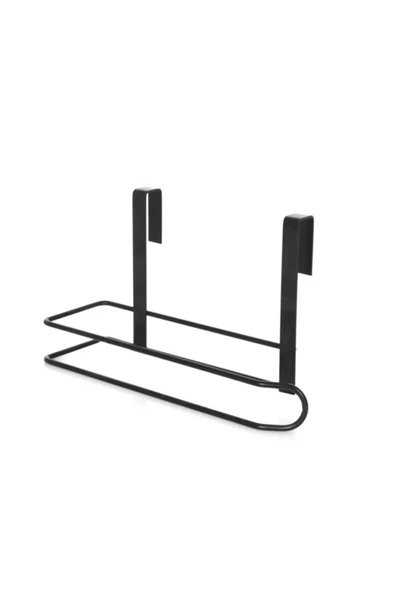 Siyah Metal Tel Kağıt Havluluk – Kapı Arkası Askılı, Pratik ve Şık Tasarım - Resim 3