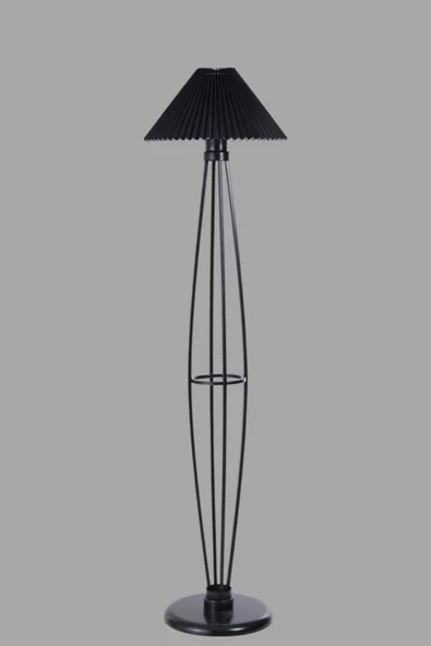 Lumexx HEDAR SİYAH LAMBADER PİLELİ SİYAH ABAJURLU - Resim 3