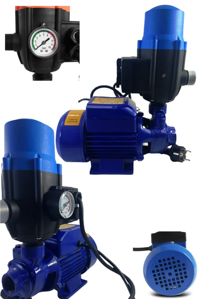 DEKO TURKEY Tam Bakır Sargılı Otomatik Paket Hidrofor Bahçe Ve Ev Su Pompası Motoru 2 Kat 2daire Tak Çalıştır - Resim 2