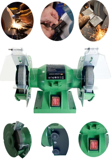 STAXX POWER Hybrid Tech 550 Watt Bakır Sargı Çark Motoru Balta Bıçak Bileme Taşlama Makinesi 150mm Çark Motoru ürün görseli 1