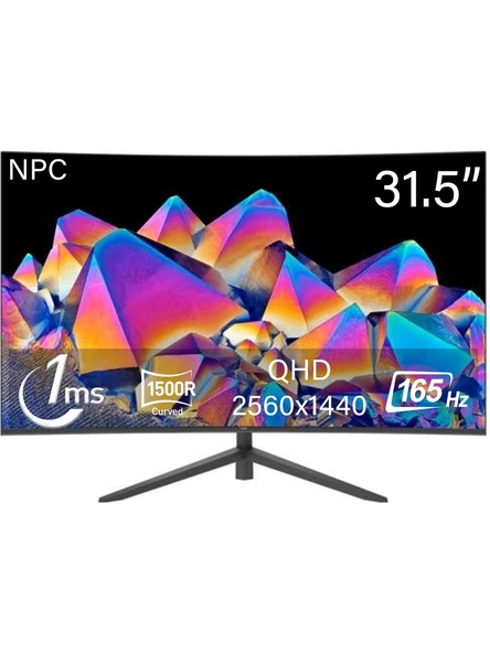 NPC 31.5" MZ320K-V 165Hz 1Ms QHD Curved VA Oyuncu Monitörü ürün görseli