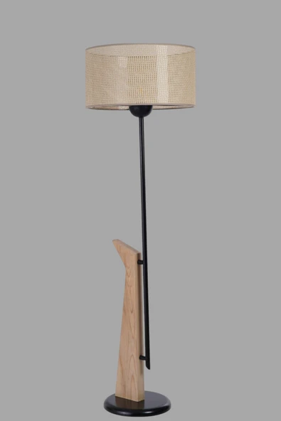 Lumexx BERZAN NATUREL LAMBADER SİLİNDİR PETEK ABAJURLU - Resim 3