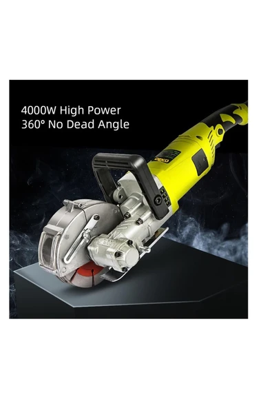 DEKO TURKEY Sulu Duvar Oluk Açma Makinesi Kanal Açma Kesme Makinesi 5 Bıçaklı 40mm 4KW 4000Watt 4.5Kg - Resim 2