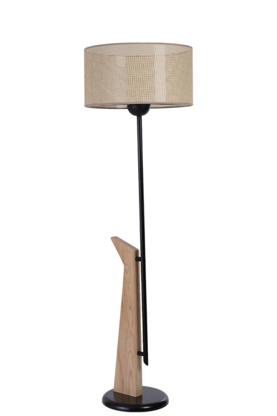 Lumexx BERZAN NATUREL LAMBADER SİLİNDİR PETEK ABAJURLU - Resim 2