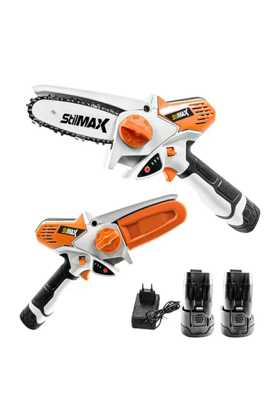 DEKO TURKEY Lion Çift Akülü Şarjlı Mini Dal Budama Makinesi Kesme El Testeresi Portatif Mini Bıçkı 24v 4ah ürün görseli 1