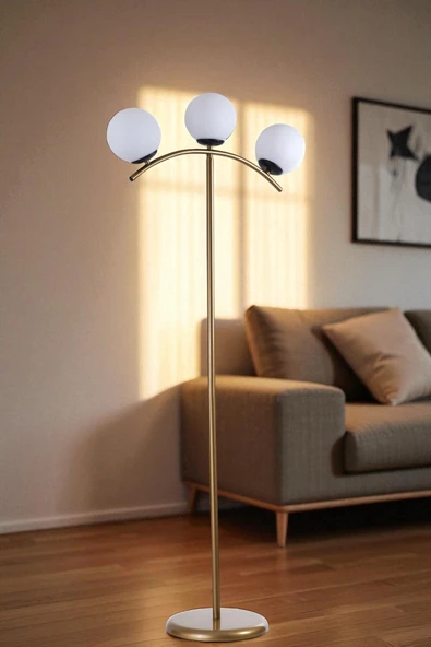 Lumexx VELVET 3 LÜ ESKİTME LAMBADER BEYAZ CAMLI ürün görseli