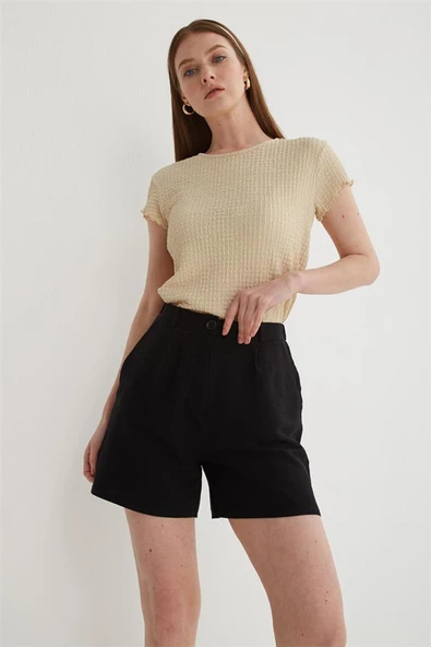 FASHION FRIENDS KADIN PİLELİ ŞORT 25Y0320K1 - 10