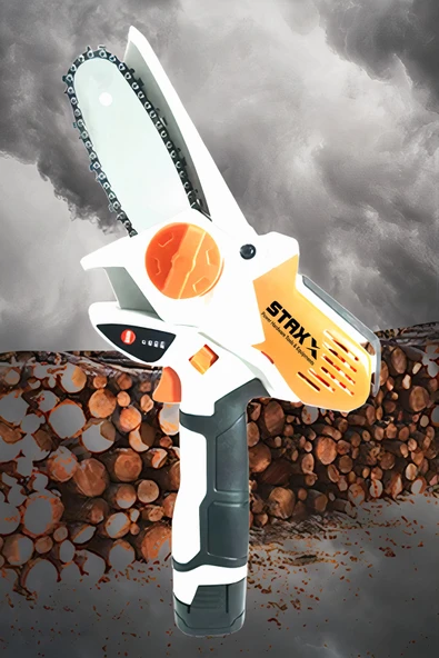 staxx 21v 3ah Samsung Çift Akülü Mdb21e Dal Çalı Budama Testeresi Akülü El Testeresi Bıçkı Testere - Resim 3