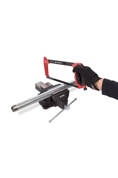 STAXX POWER Staxx Pro 125mm 5" 360" Dönerli Taban Dövme Çelik Sabit Tezgah Masa Mengenesi Madeın Germany - Resim 4