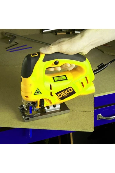 DEKO TURKEY Dkt10dt 6 Kademe Devir Ayarlı Lazerli Pandüllü Dekupaj Testere 2000w Çantalı Set + 10ad Bıçak ürün görseli