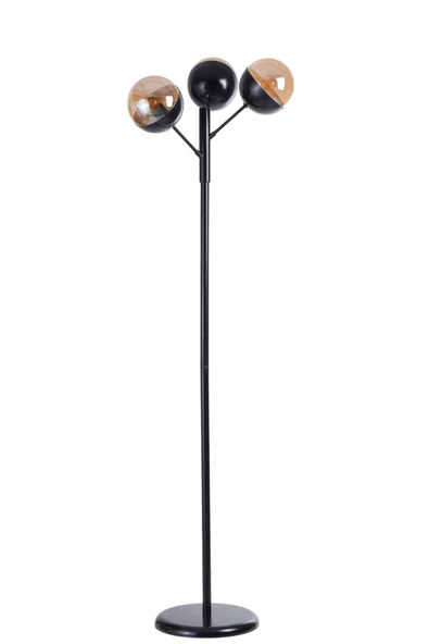 Lumexx KÜRE 3 LÜ SİYAH LAMBADER BAL CAMLI - Resim 2