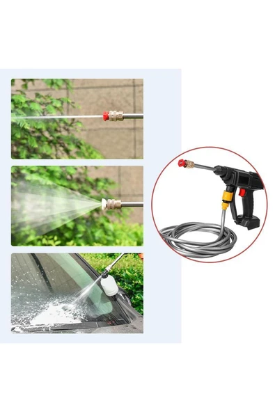 stilmax Stm48cw Brushless Motor Yüksek Basınçlı Oto Yıkama Makinesi Akülü Su Tabancası 55 Bar 48v 10ah - Resim 3