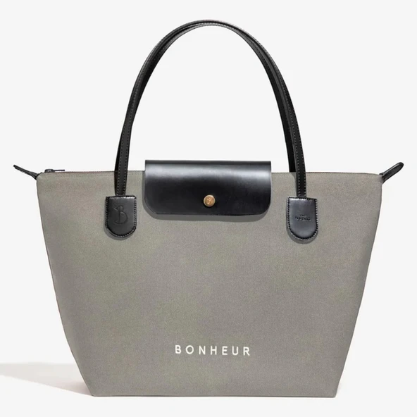 BONHEUR N 7  Kanvas Çanta- Stone Gray ürün görseli