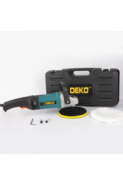 DEKO TURKEY Pro 6 Kademeli Devir Ayarlı Polisaj Makinası 3500 W Pasta Cila Polisaj Zımpara Makinesi - Resim 2
