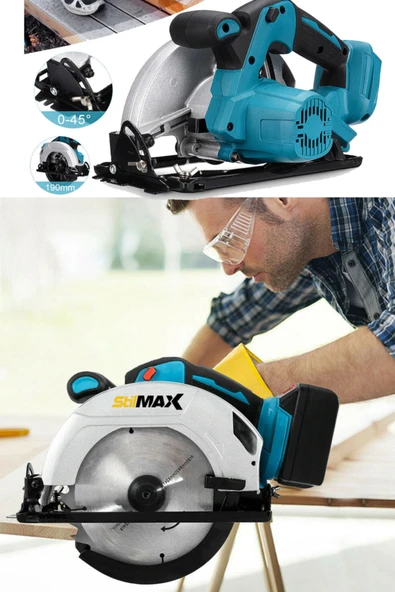 stilmax Germany Hdxr Fast Panasonic Çift Akülü Kömürsüz Daire Testere Ahşap Sunta Kesme Açılı 185mm 58v 10ah - Resim 3
