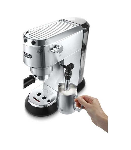 Delonghi Dedica EC-685 Manuel Espresso Makinesi Siyah Inox - 4