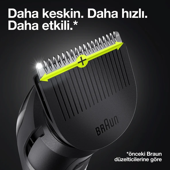 Braun MGK 3320 Erkek Bakım Kiti 6'sı 1 Arada Şekillendirici Siyah - 3
