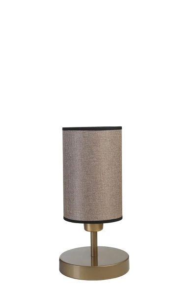 Lumexx Yeni Rumeli Pilli Eskitme Koyu Hasır Abajurlu Masa Lambası - Resim 3