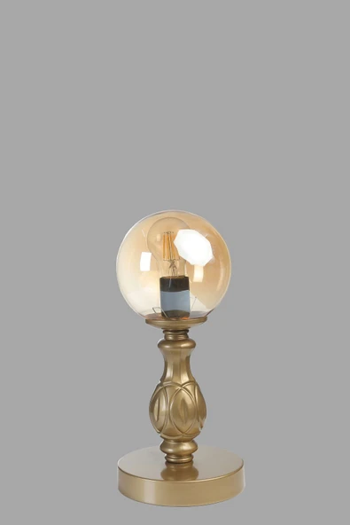 Lumexx Yeni Olimpiyat Pilli Eskitme Bal Camlı Masa Lambası - Resim 4