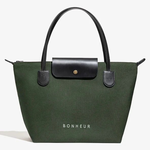 BONHEUR N 7 Kanvas Çanta- Pıne Green ürün görseli 1