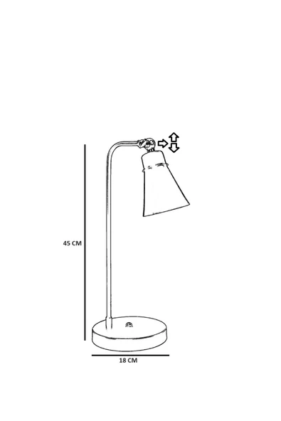 Lumexx YENİ DORA PİLLİ SİYAH MASA LAMBASI - Resim 5