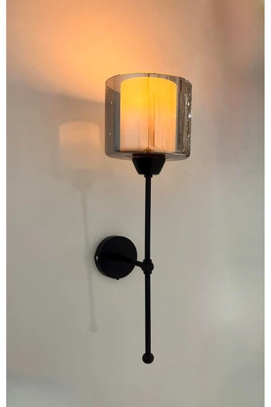 Lumexx YENİ SAHRA PİLLİ SİYAH FÜME CAMLI APLİK - Resim 3