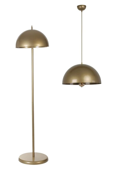 Lumexx BÜYÜK RETRO AVİZE LAMBADER 2 Lİ ESKİTME SET - Resim 2