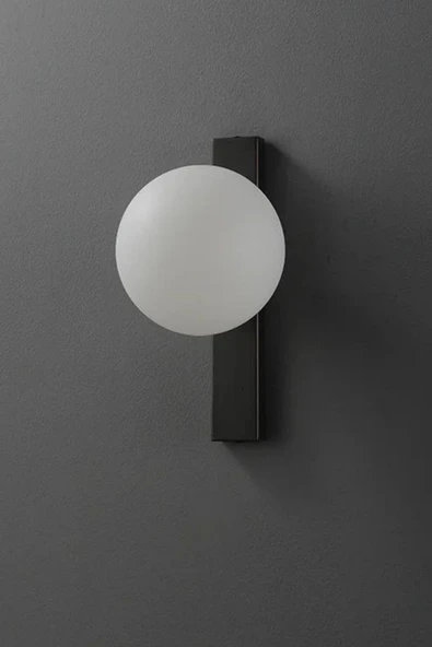 Lumexx YENİ MODERN PİLLİ SİYAH DUVAR APLİK - Resim 5