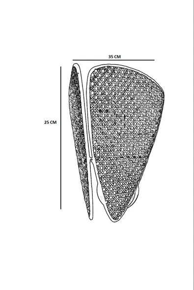 Lumexx Yeni Ege Pilli 2 Li Siyah Rattan Aplik - Resim 5
