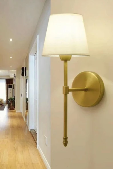 Lumexx DAVİN ESKİTME BEYAZ ABAJURLU APLİK - Resim 2