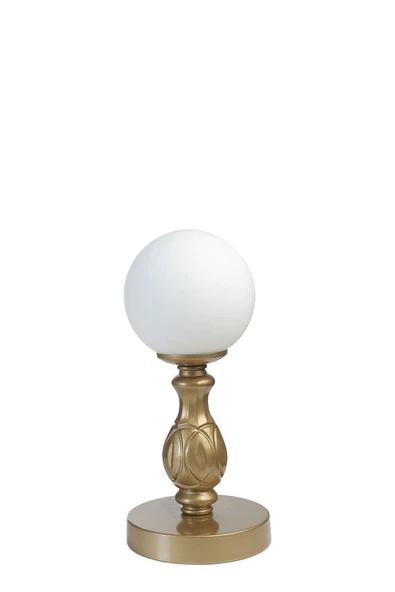 Lumexx Yeni Olimpiyat Pilli Eskitme Beyaz Camlı Masa Lambası ürün görseli