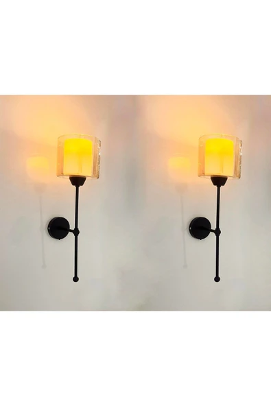 Lumexx YENİ SAHRA SİYAH BAL CAMLI APLİK - Resim 2