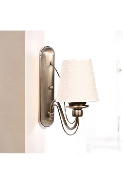 Lumexx Yeni Berfin Pilli Aplik Eskitme Hasır Abajurlu - Resim 2