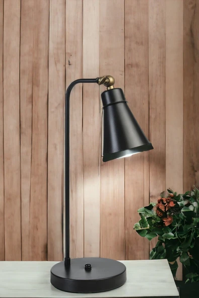 Lumexx YENİ DORA PİLLİ SİYAH MASA LAMBASI - Resim 2