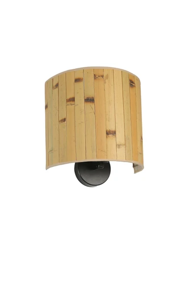 Lumexx YENİ BAMBU PİLLİ 02 ABAJURLU OVAL APLİK - Resim 3