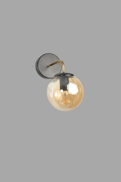 Lumexx PABLO PİLLİ SİYAH BAL CAMLI APLİK - Resim 4