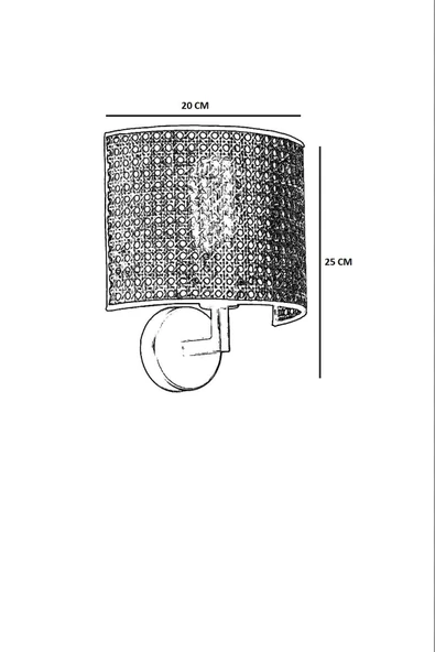Lumexx YENİ NALA PİLLİ RATTAN APLİK - Resim 3