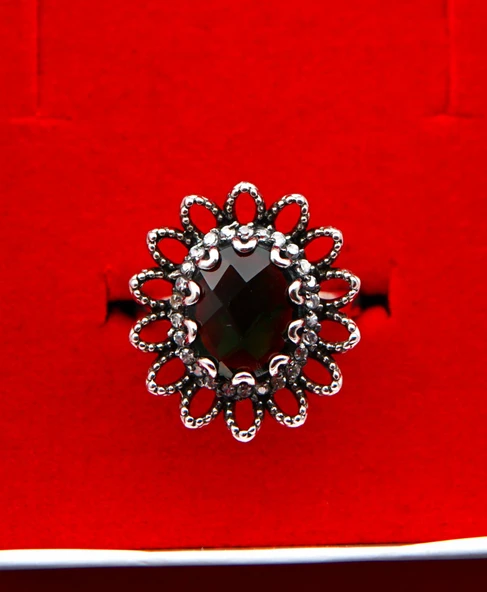 925 Ayar Kadın Gümüş Yüzük sy000103 - Resim 5