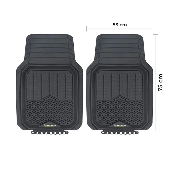 Michelin MC34594 Tüm Araçlara Uyumlu 2 Parça Üniversal 3D Havuzlu Oto Paspas - 3