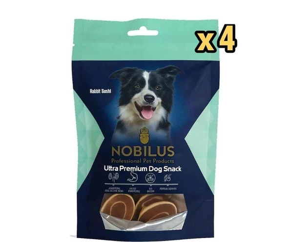 Nobilus Köpek Ödül Maması Tavşanlı Sushi 80 Gr x 4 Adet ürün görseli 1