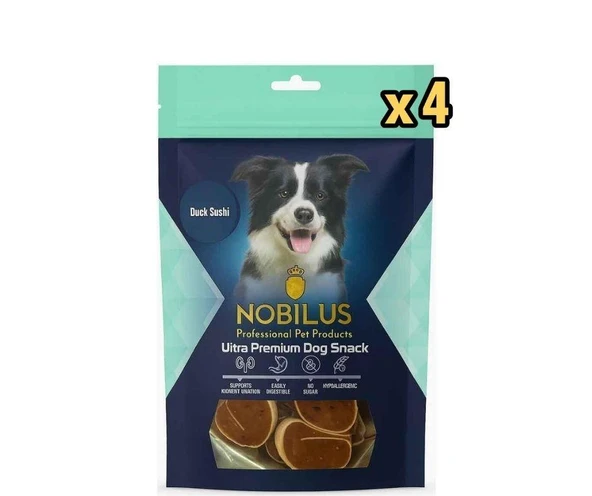 Nobilus Köpek Ödül Maması Ördekli Suşi 80 Gr x 4 Adet ürün görseli 1