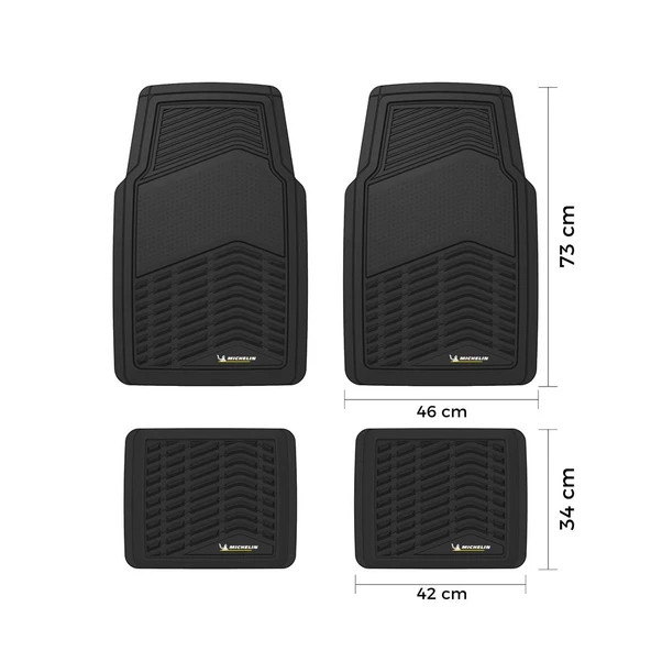 Michelin MC33856 Tüm Araçlara Uyumlu 4 Parça Üniversal 3D Havuzlu Oto Paspas - 3