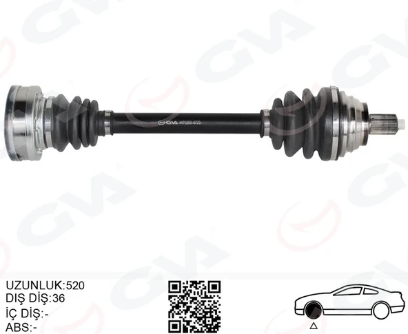 KOMPLE AKS ÖN SOL GOLF-LEON-JETTA-PASSAT 1.6 TDİ TDİ 2004-2014 KISA CAYB-CAYC 1.6 TDİ 1K0407271AT 1K0407271CP 1K0407451FX ürün görseli